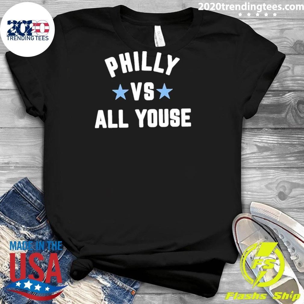 Philly vs All Youse with Two Light Blue Stars Shirt