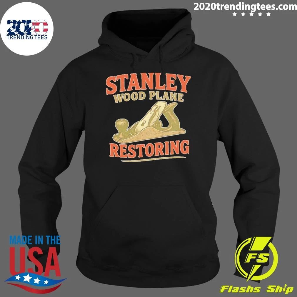 Stanley Wood Plane Restoring Woodworking Shirt