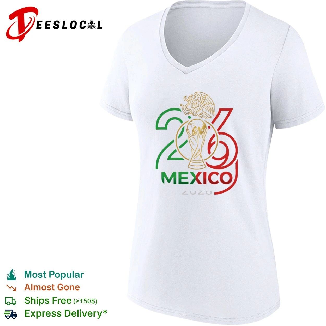 Mexico 2026 Global Football Host Nation Fan T-shirt