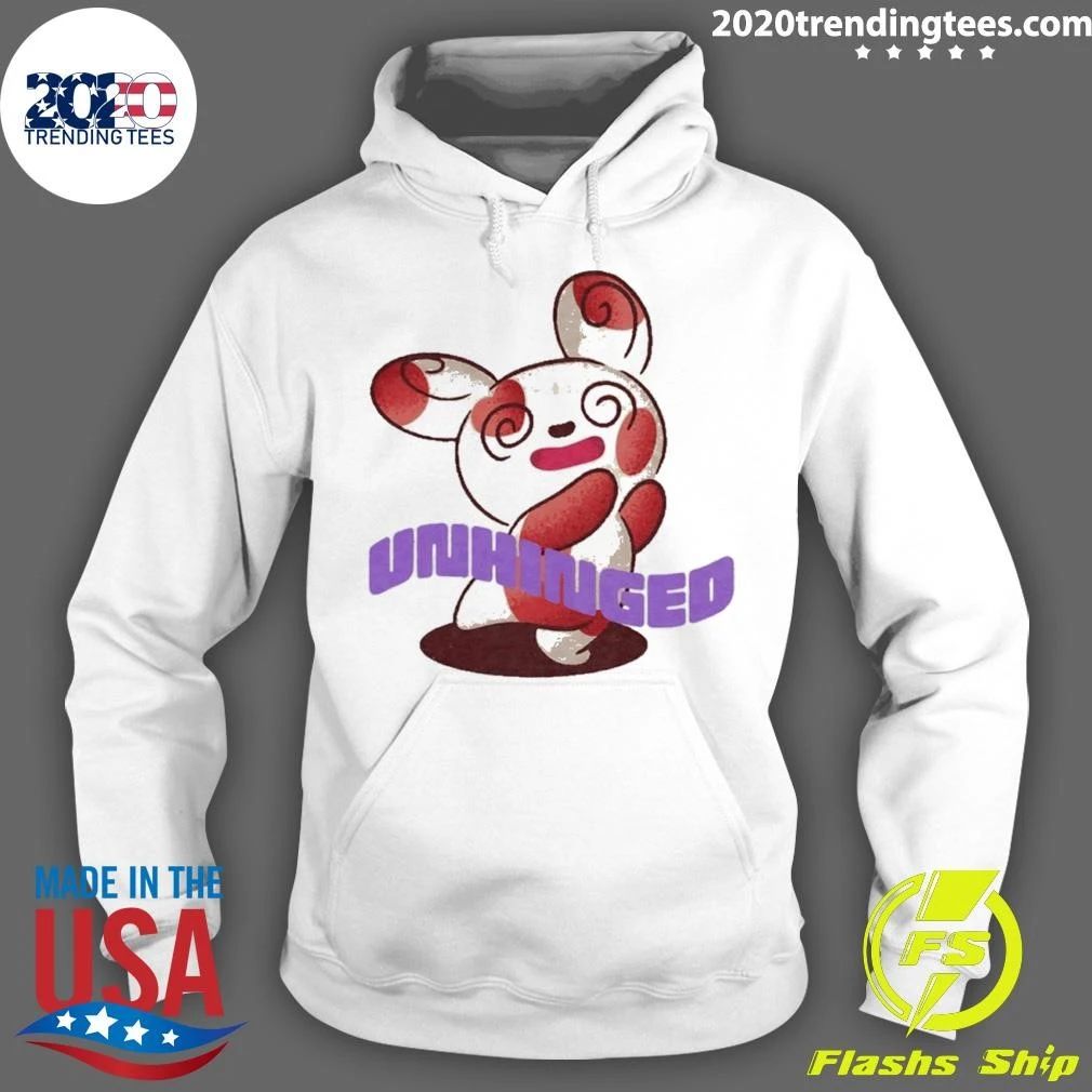 Unhinged Bunny Rabbit Cute Cartoon Funny Shirt
