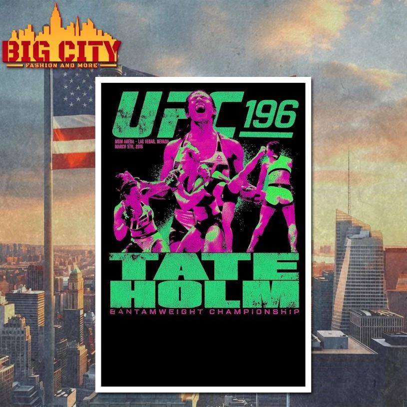 Tate Vs Holm Ufc 196 Featherweight Championship T-shirt