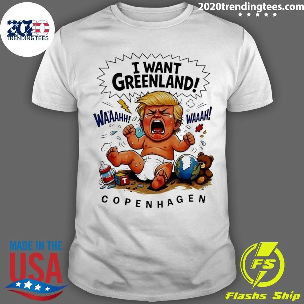 Donald Trump I Want Greenland Copenhagen Baby Shirt