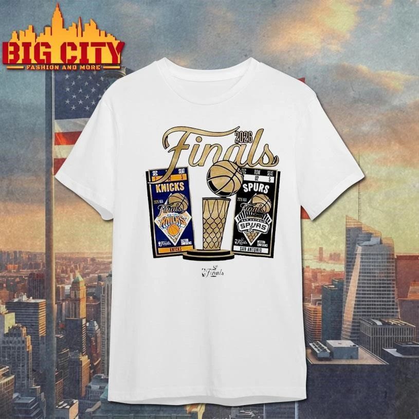 New York Knicks Vs San Antonio Spurs 2026 NBA Finals Ticket Matchup Shirt