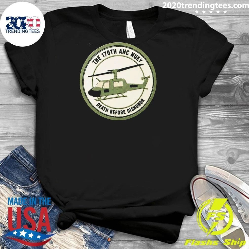 Aaron Rodgers With The 170th Ahc Huey Death Before Dishonor Shirt