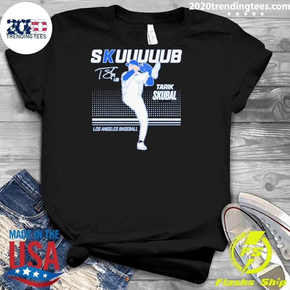 Awesome Tarik Skubal Los Angeles Dodgers Baseball No 29 Signature Shirt