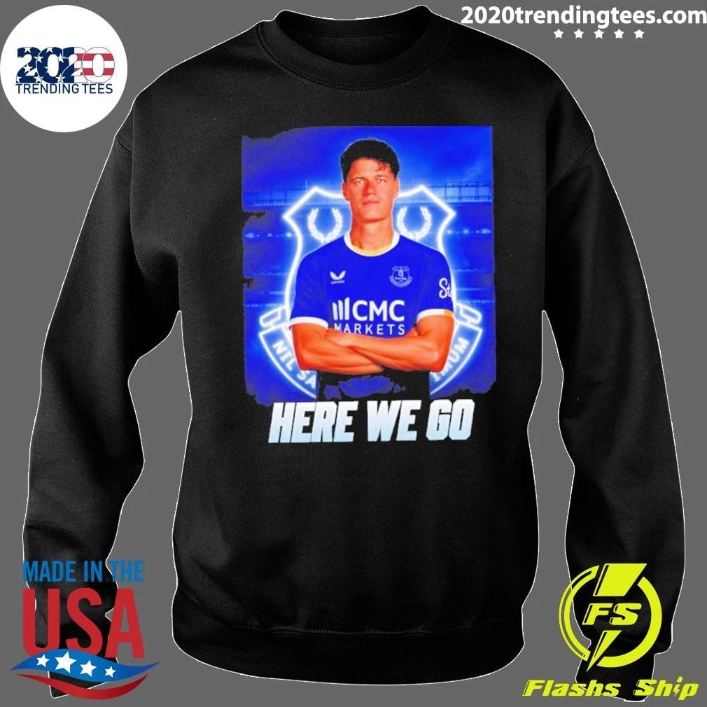Original Christian Norgaard To Everton Here We Go Shirt