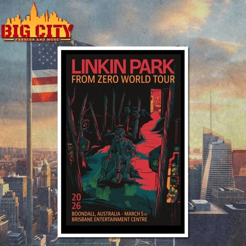 Linkin Park Mar 5 2026 Boondal Australia Poster T-shirt