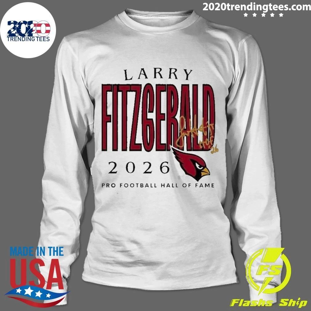 Larry Fitzgerald 2026 Pro Football Hall of Fame Cardinals Signature Shirt