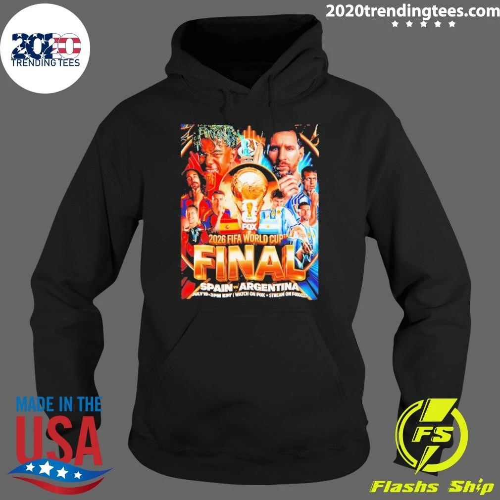 Yamal Spain Vs Messi Argentina World Cup Final 2026 Watch On Fox Stream On Fox Shirt