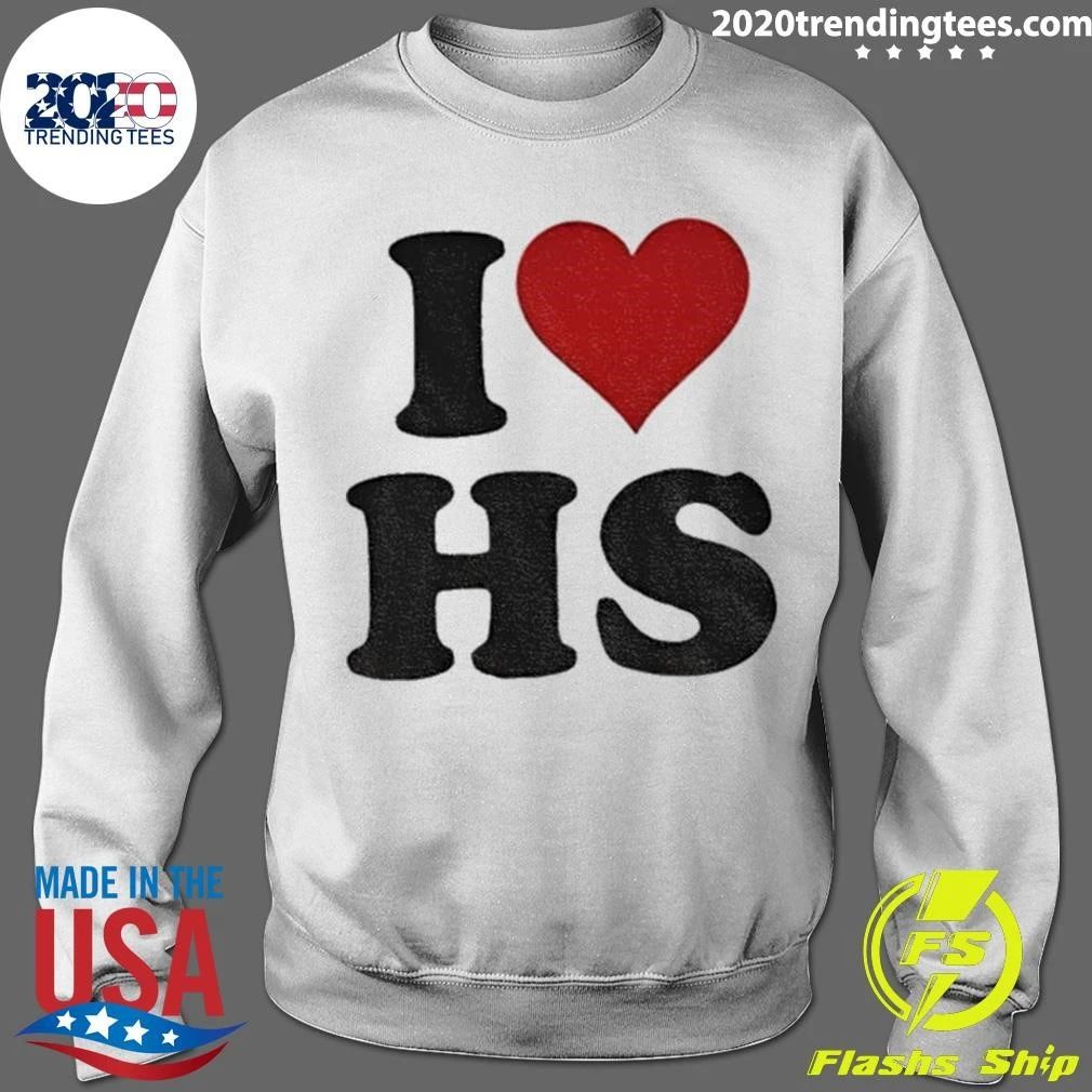 Harry music fan I Heart HS Red Love Heart Symbol Shirt
