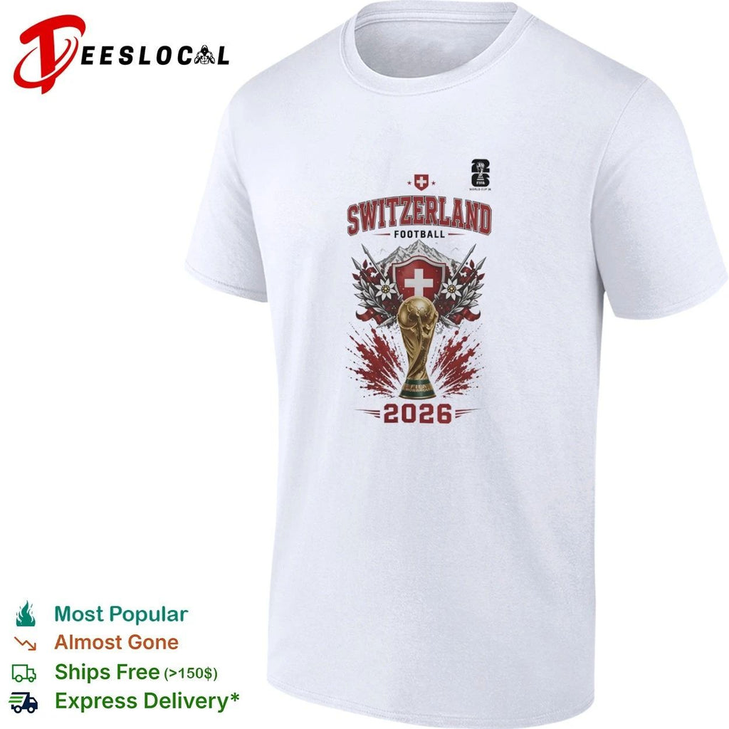 Switzerland Football World Cup 2026 Swiss soccer T-shirt