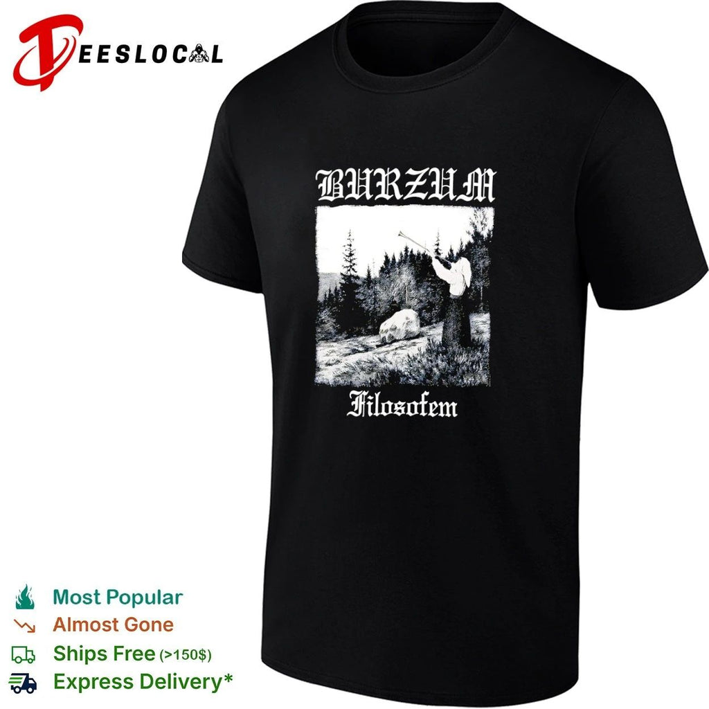 Burzum Filosofem black metal Varg Vikernes T-shirt