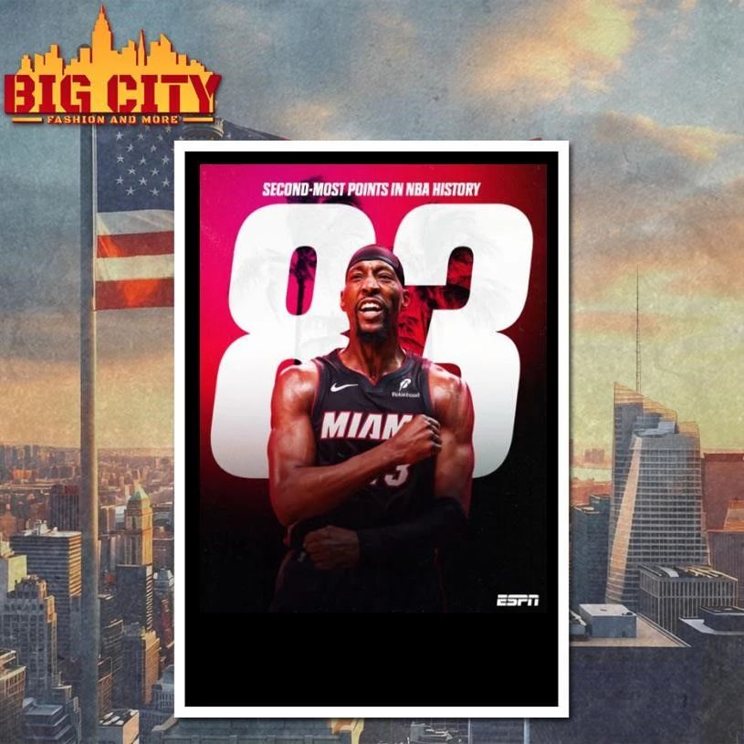 Bam Adebayo Drops 83 Points The Second Most Points In NBA History Poster Shirt
