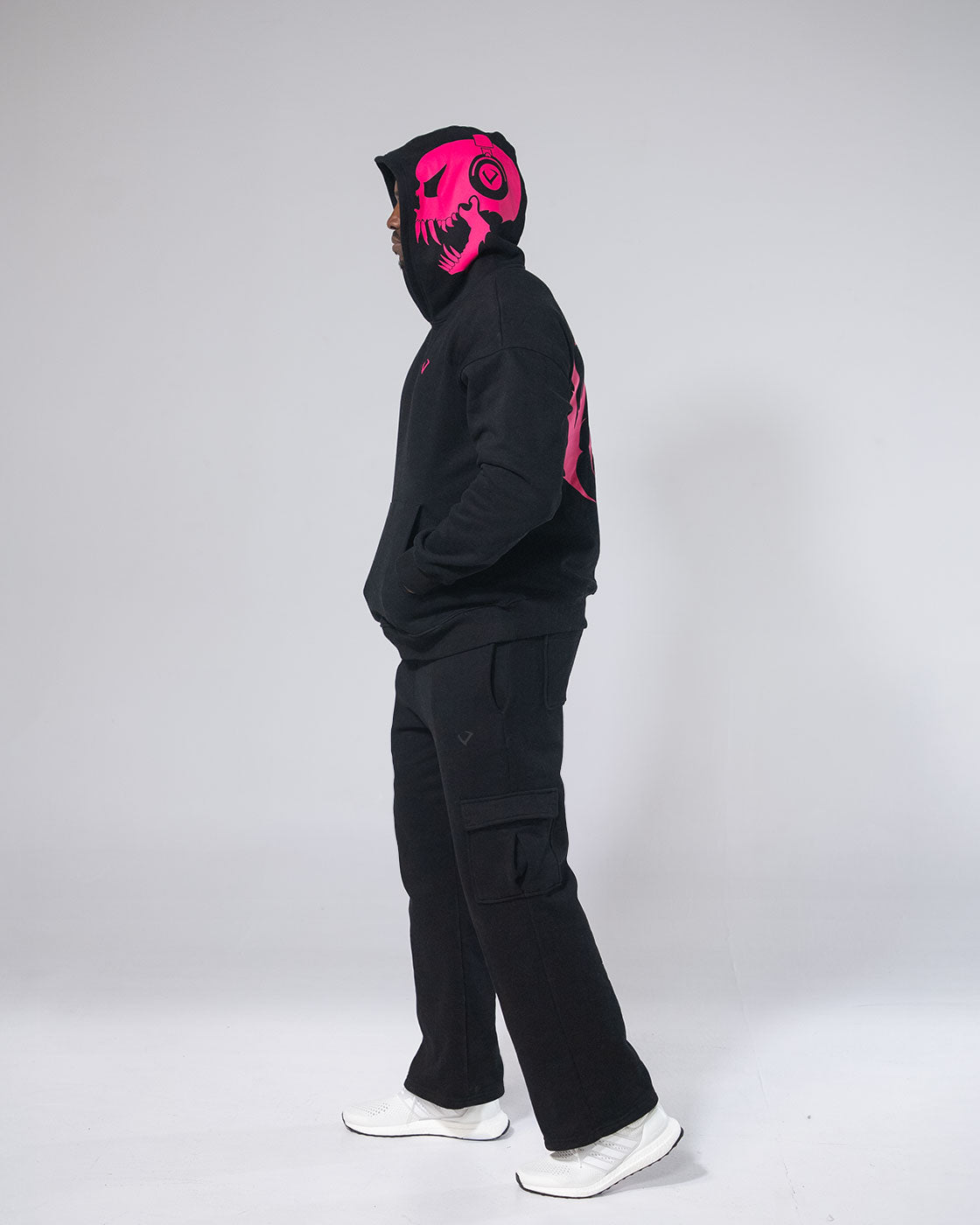 Royalty Skull Hoodie Black