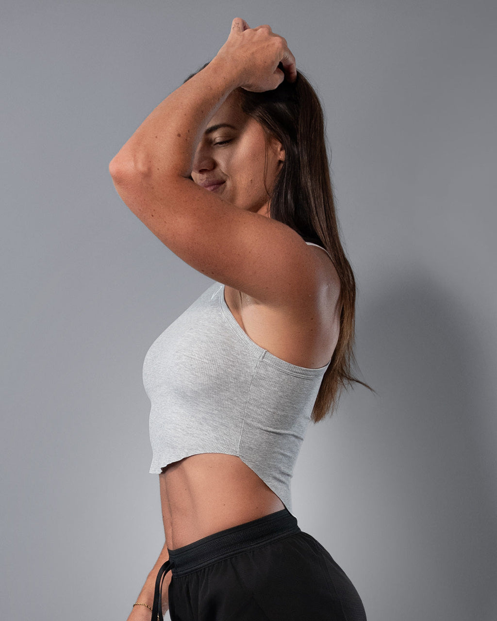 Essential Crop Top - Gray