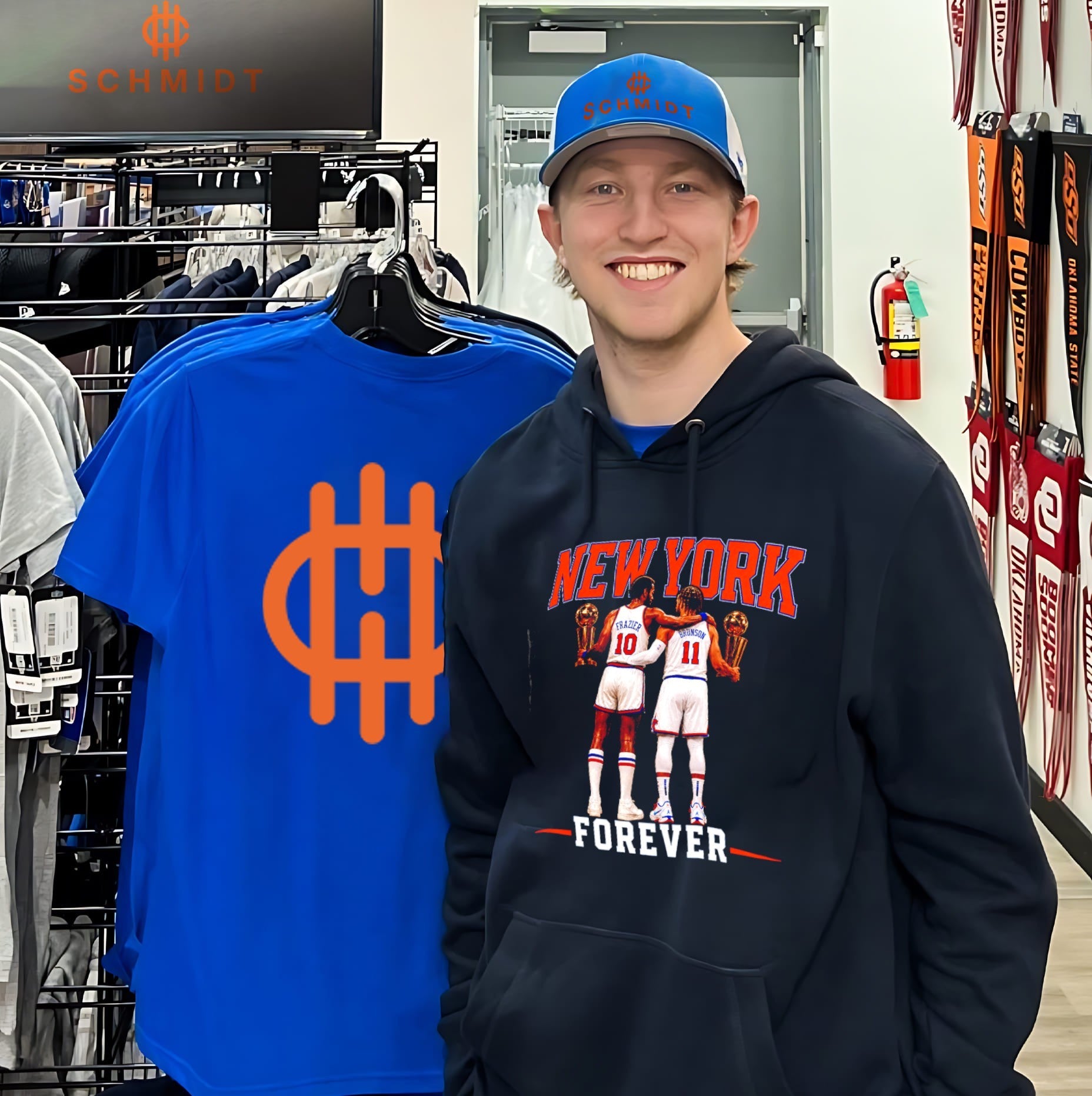 New York Forever Walt Frazier & Jalen Brunson Knicks Champions shirt