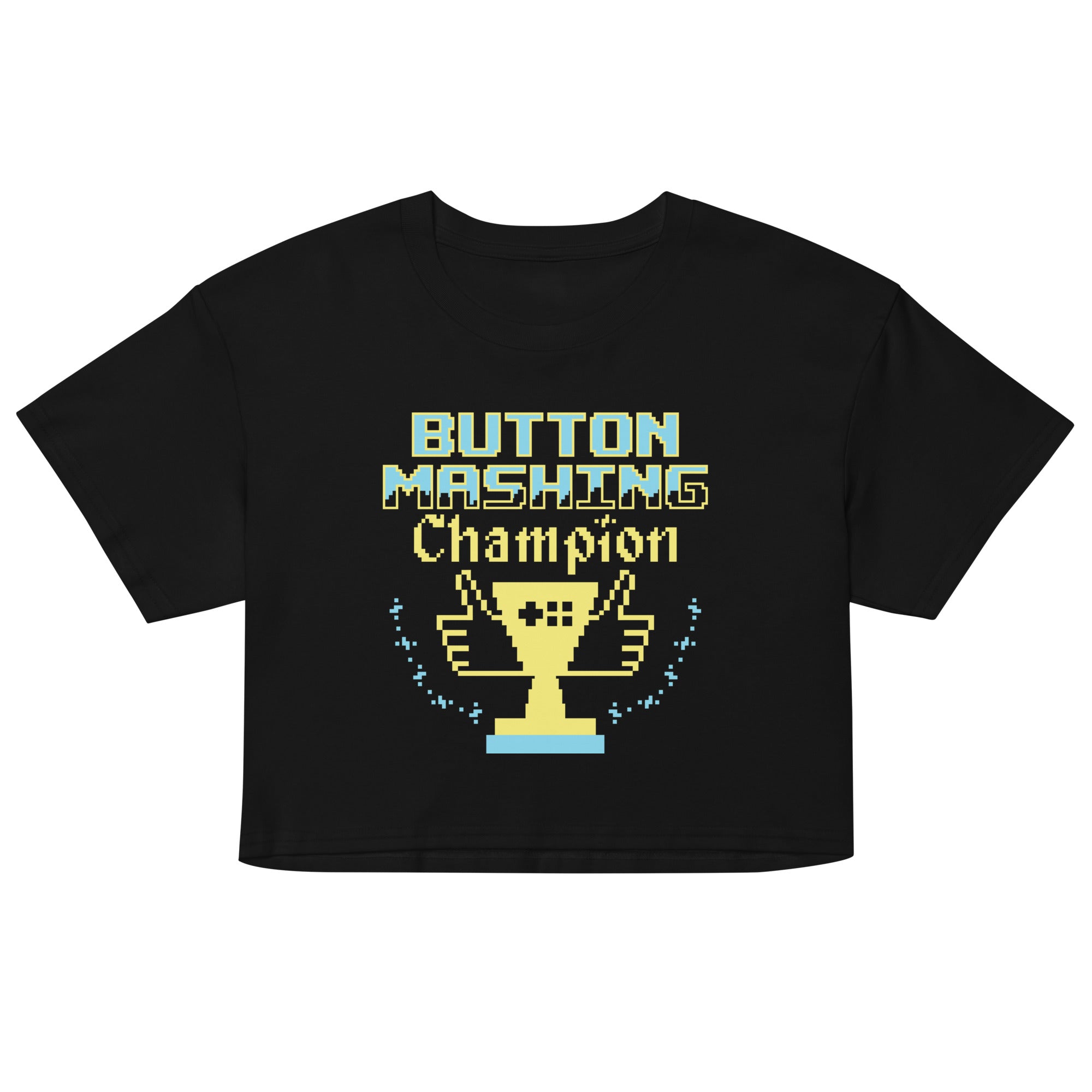 Button Mashing Champion Women's Crop Tee