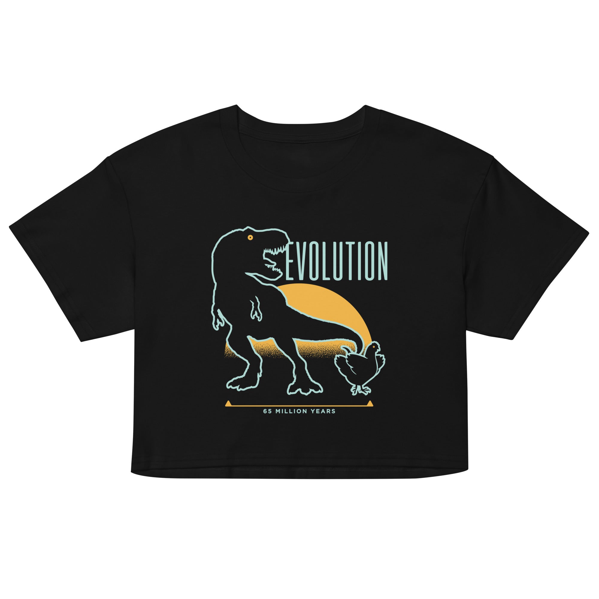 Dinosaur Evolution Women's Crop Tee