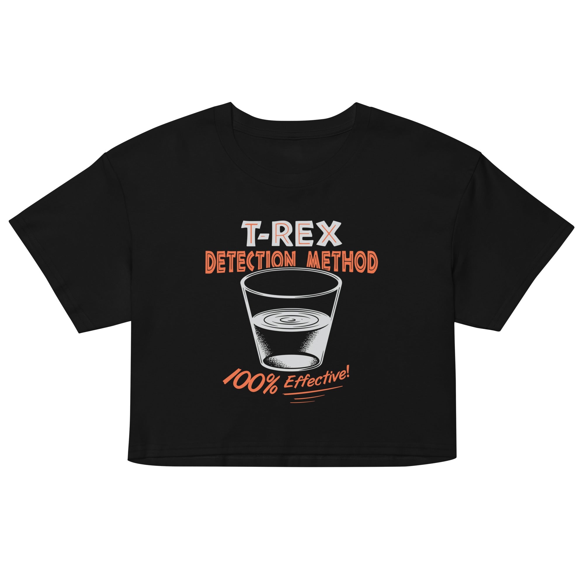 T-Rex Detection Method Women's Crop Tee