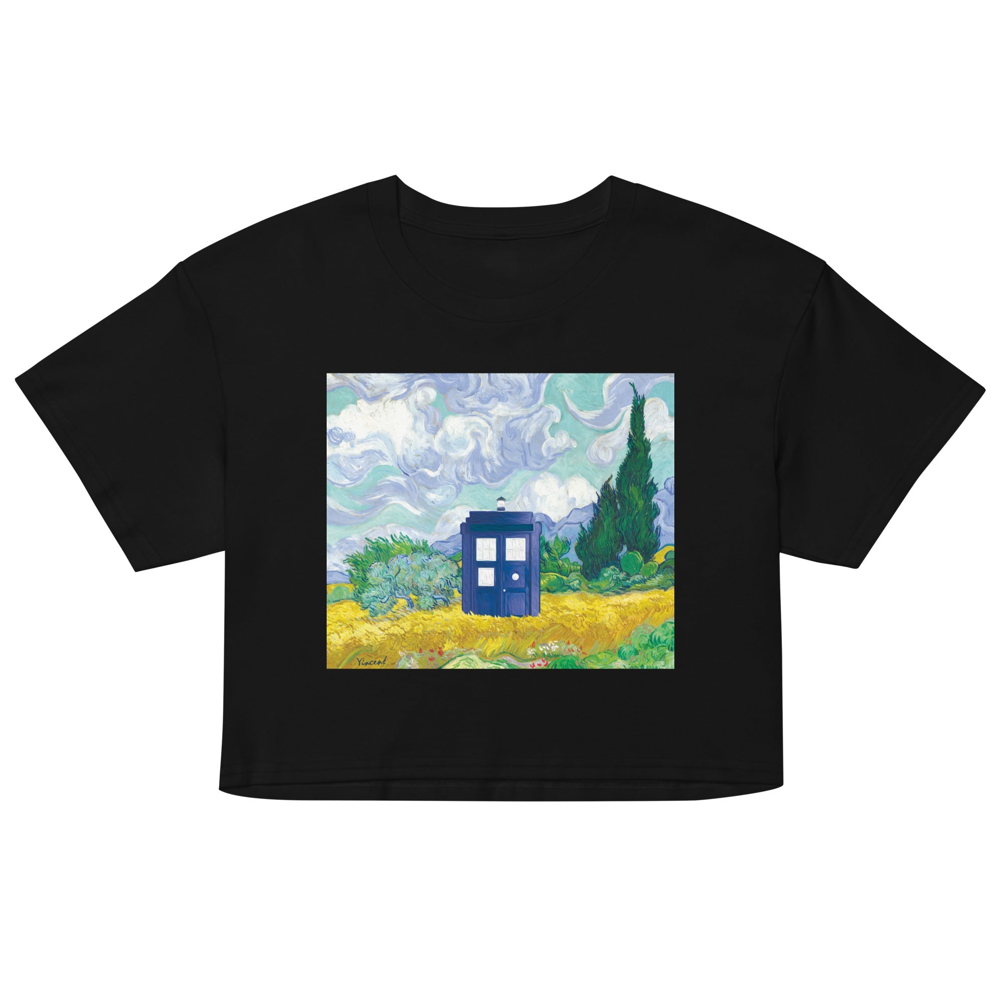 Visiting Van Gogh Women's Crop Tee