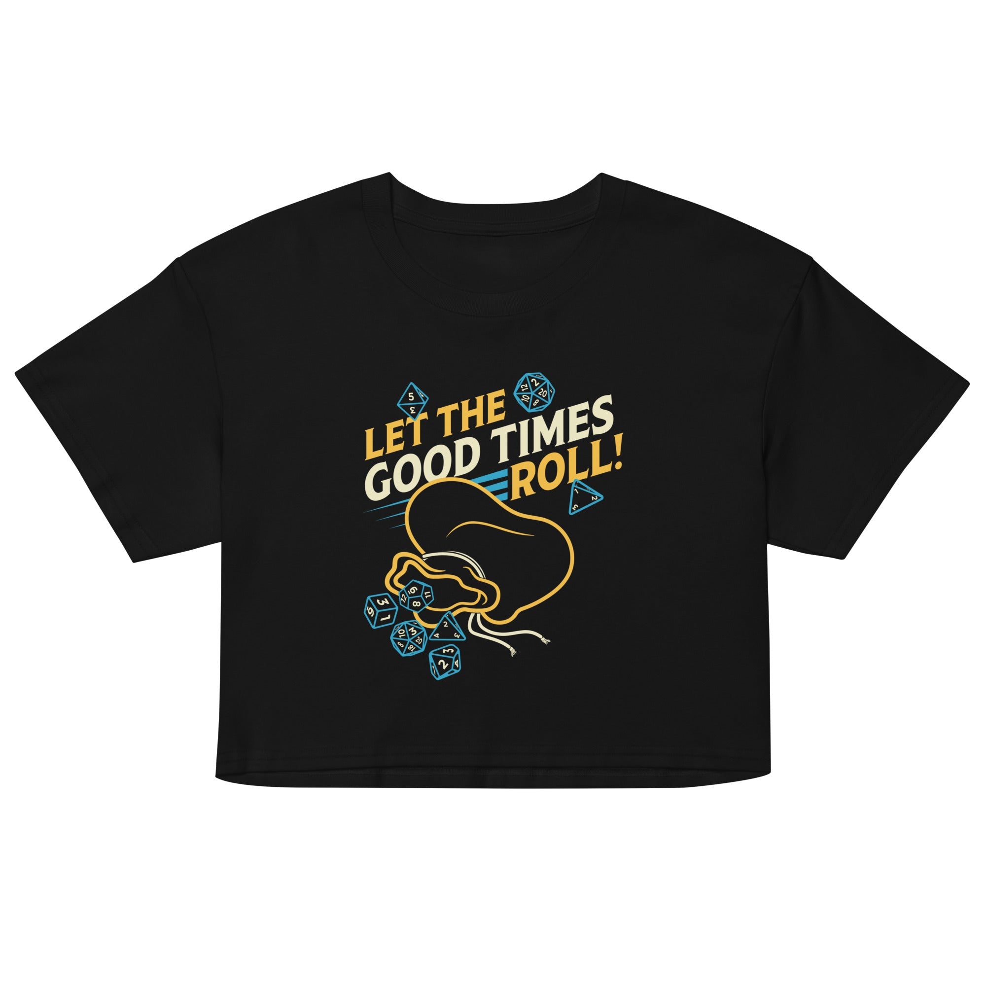 Let The Good Times Roll! Women's Crop Tee
