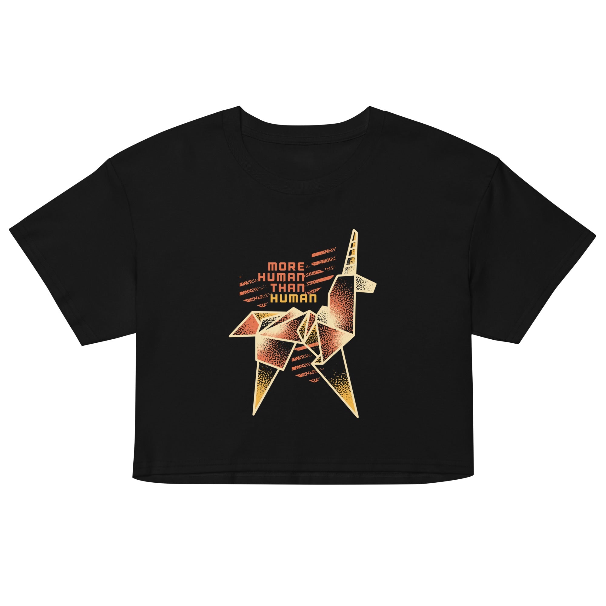 More Human Than Human Women's Crop Tee
