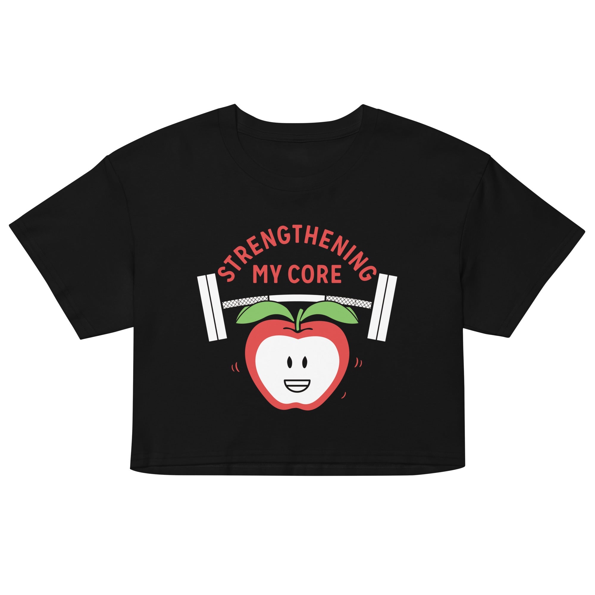 Strengthening My Core Women's Crop Tee