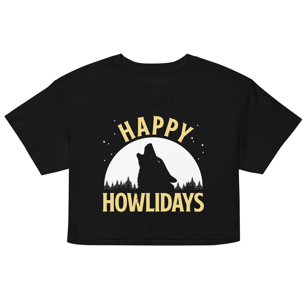 Happy Howlidays Women's Crop Tee