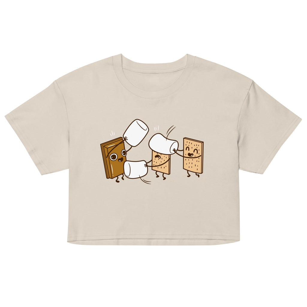 How S'mores Are Made Women's Crop Tee