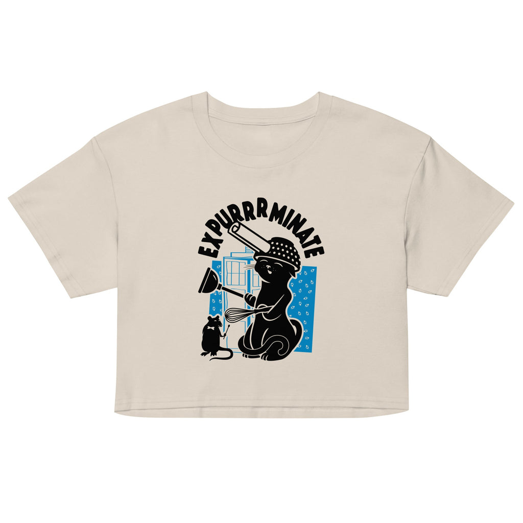 Expurrrminate Women's Crop Tee