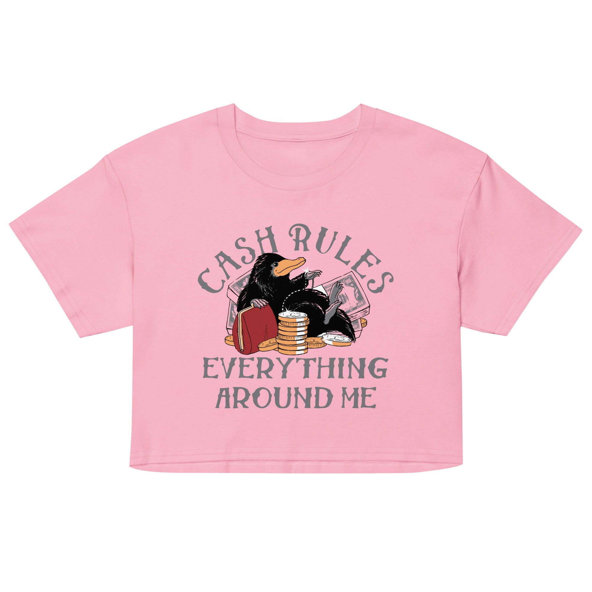 Cash Rules Everything Around Me Women's Crop Tee