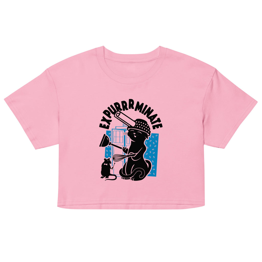 Expurrrminate Women's Crop Tee