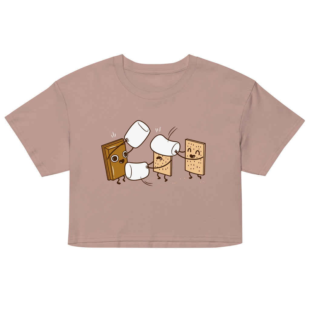 How S'mores Are Made Women's Crop Tee