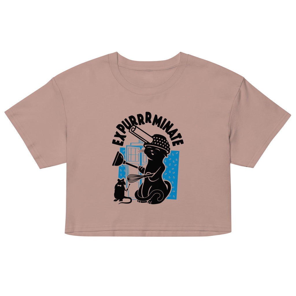 Expurrrminate Women's Crop Tee
