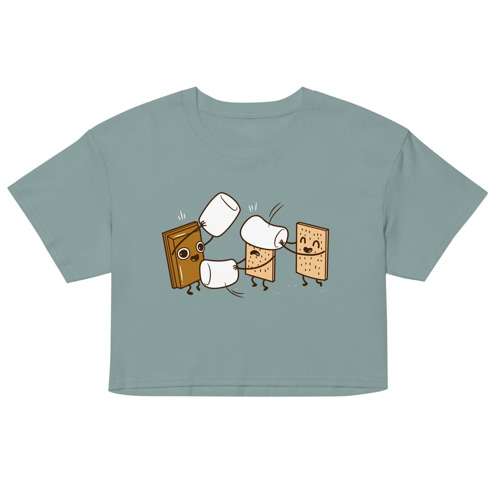 How S'mores Are Made Women's Crop Tee