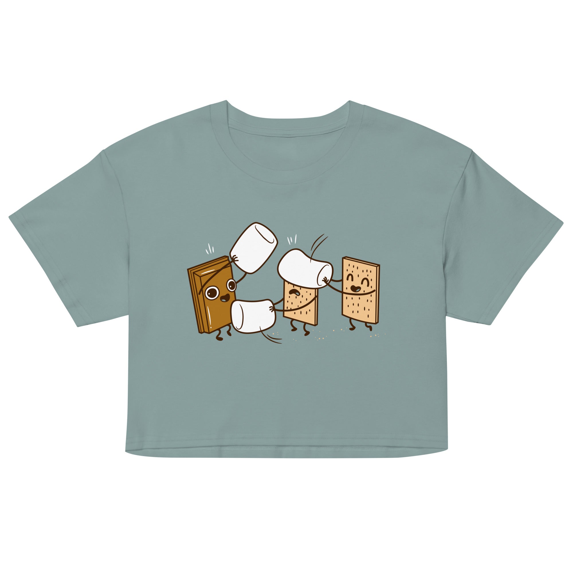 How S'mores Are Made Women's Crop Tee