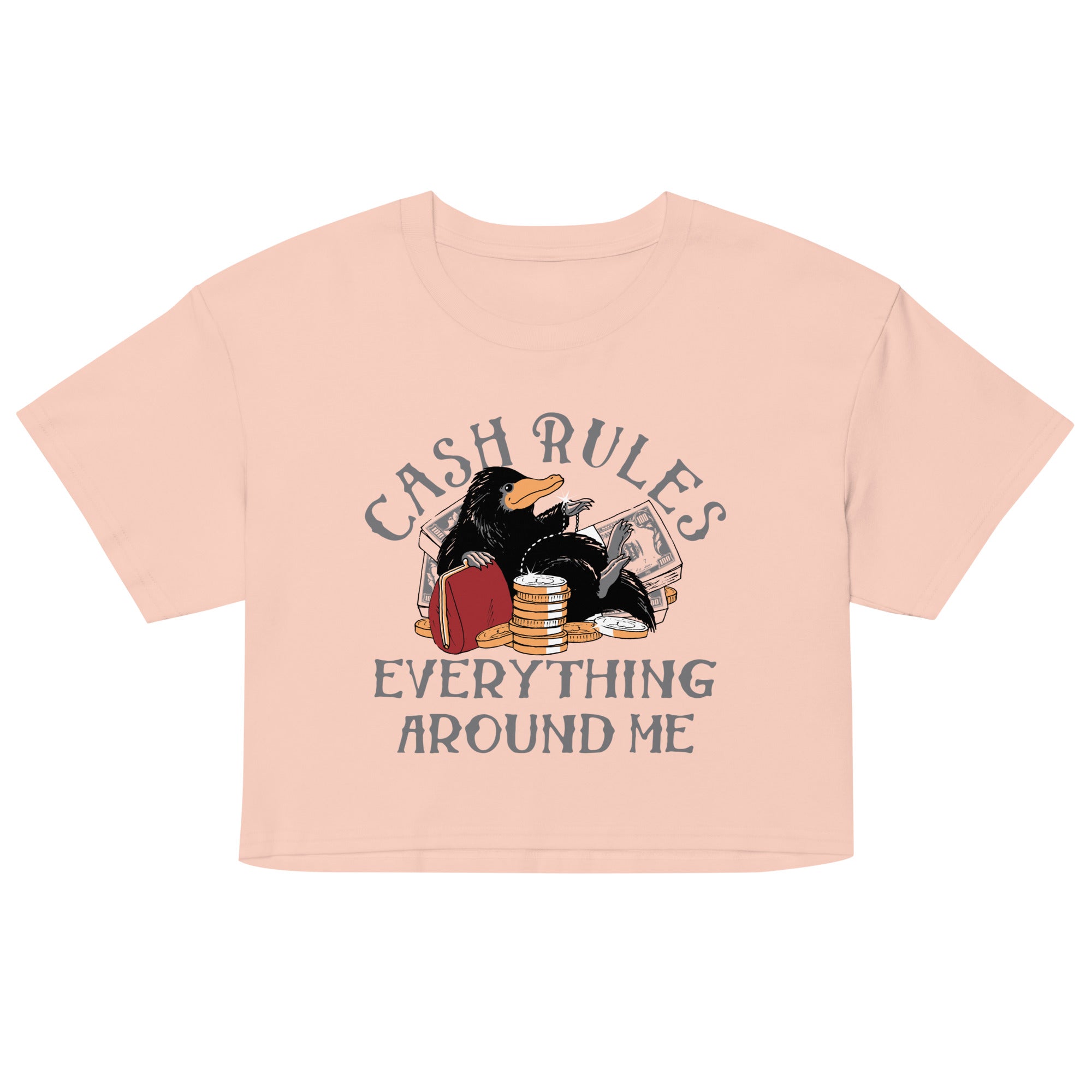 Cash Rules Everything Around Me Women's Crop Tee