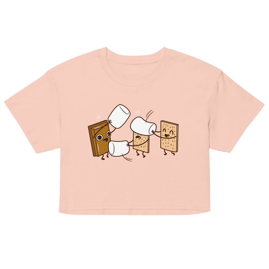 How S'mores Are Made Women's Crop Tee