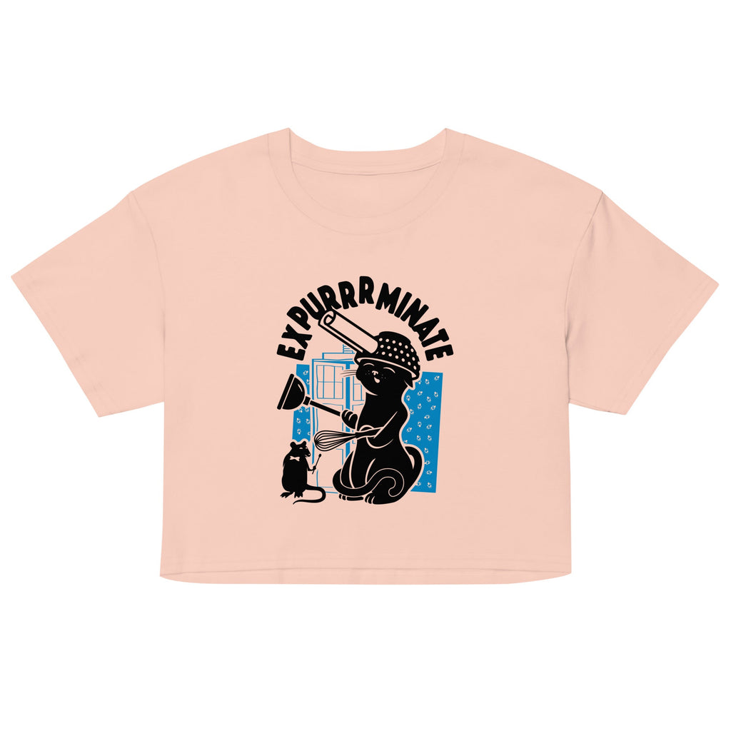 Expurrrminate Women's Crop Tee