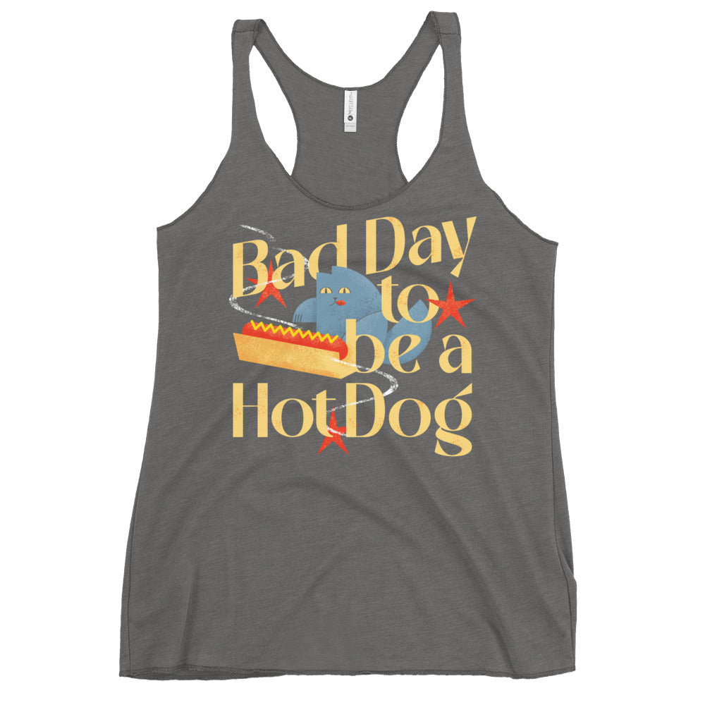 Bad Day To Be A Hot Dog Women's Racerback Tank