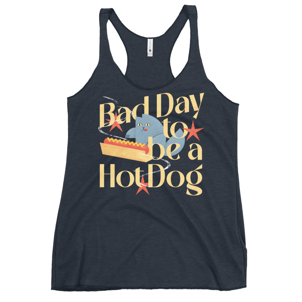 Bad Day To Be A Hot Dog Women's Racerback Tank