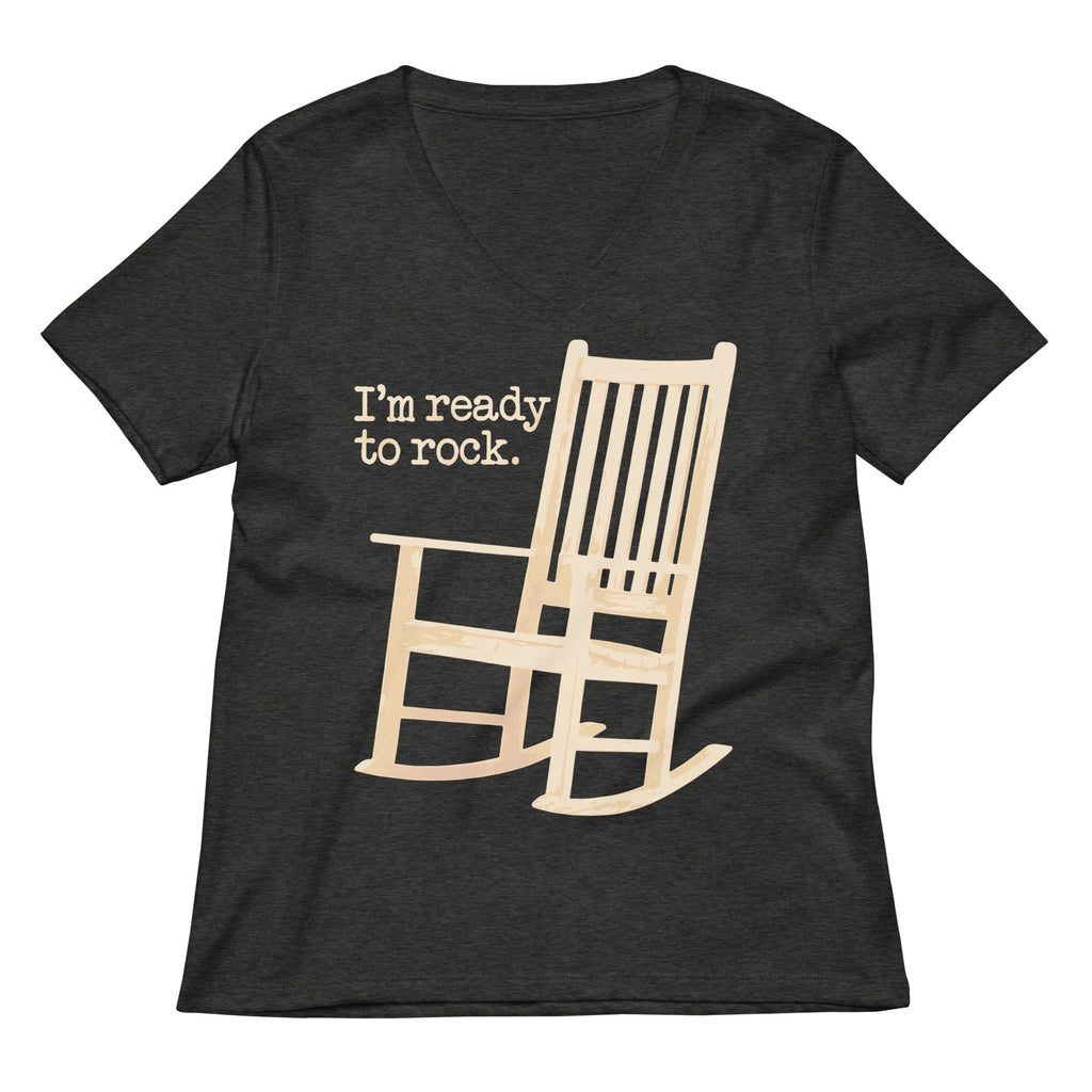 I'm Ready To Rock Women's V-Neck Tee