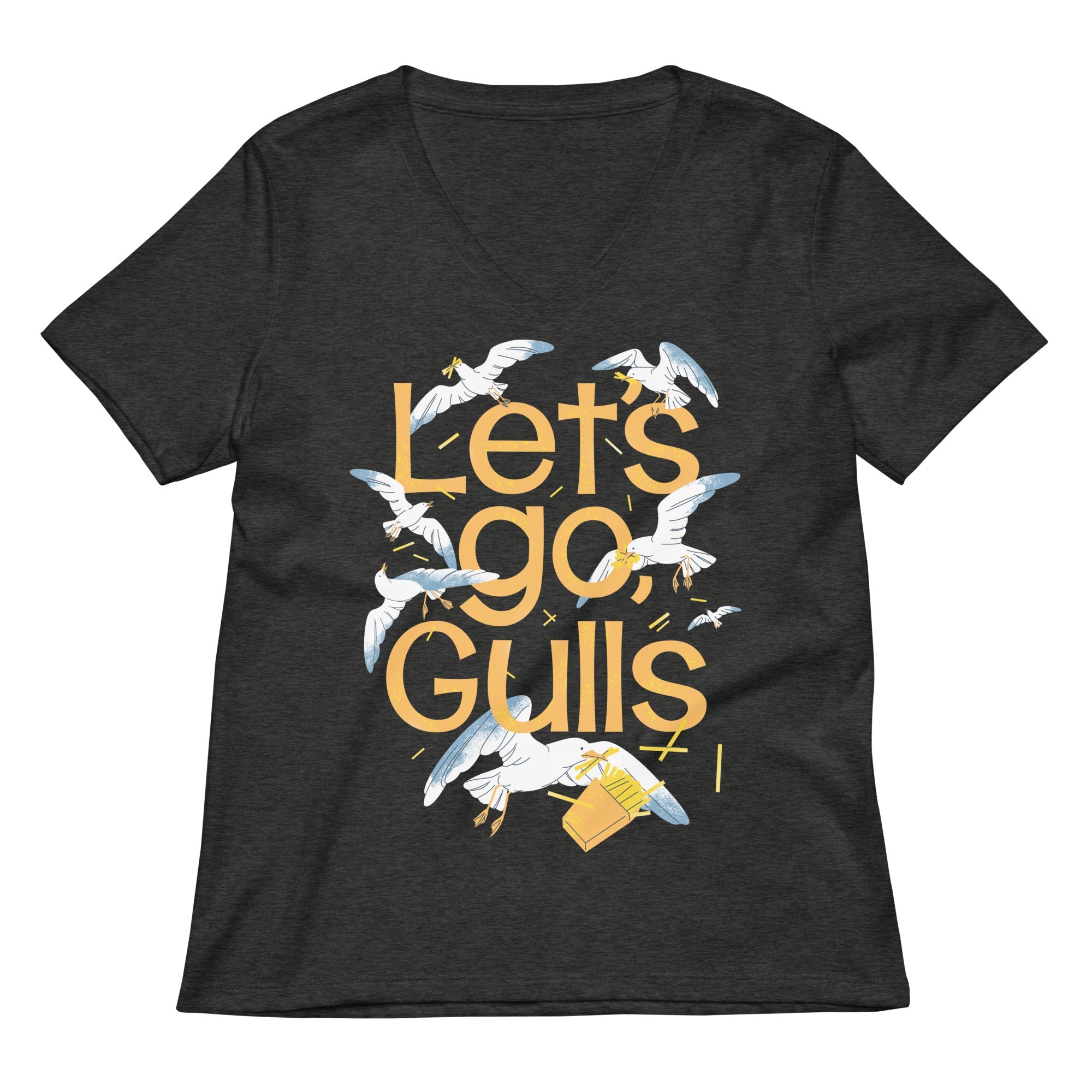 Let's Go, Gulls Women's V-Neck Tee