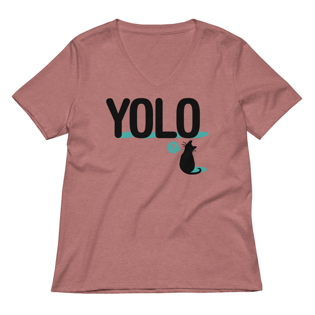 YOLO Cat Women's V-Neck Tee