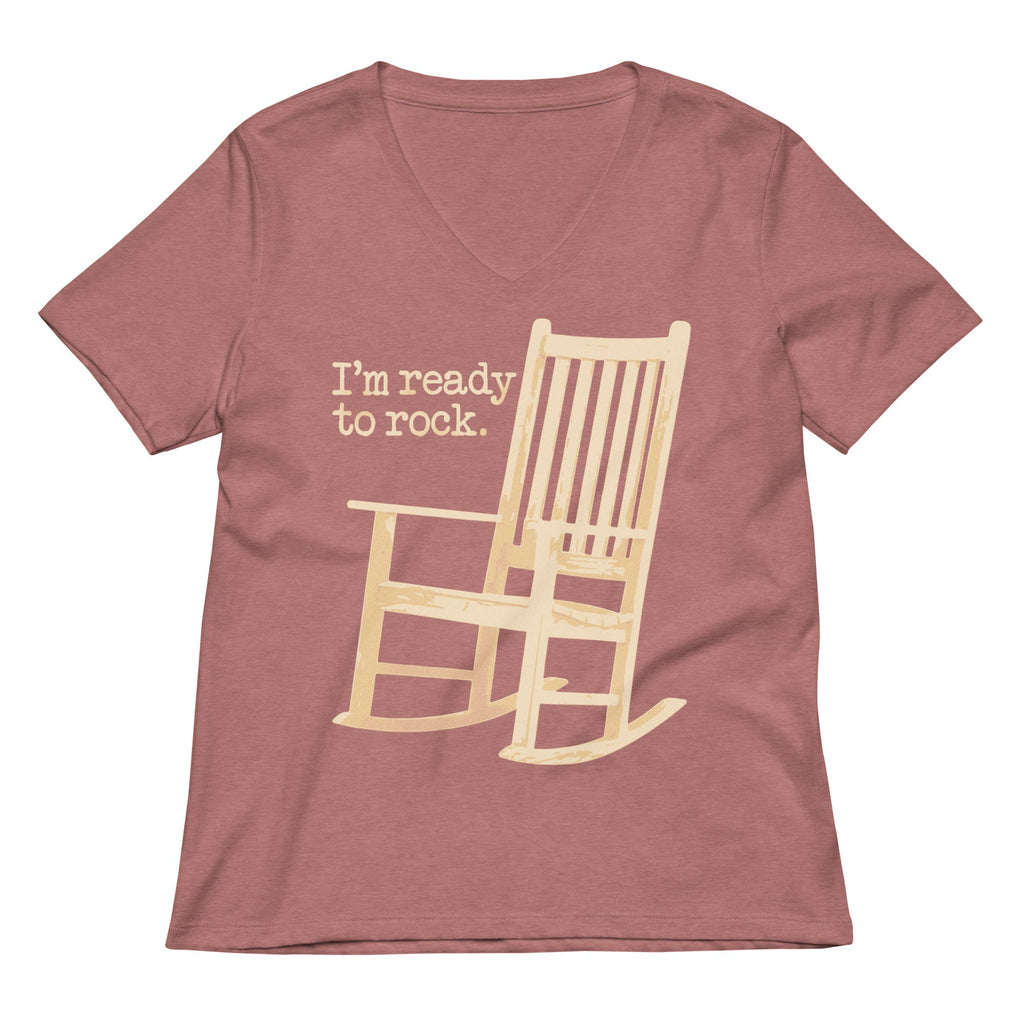 I'm Ready To Rock Women's V-Neck Tee