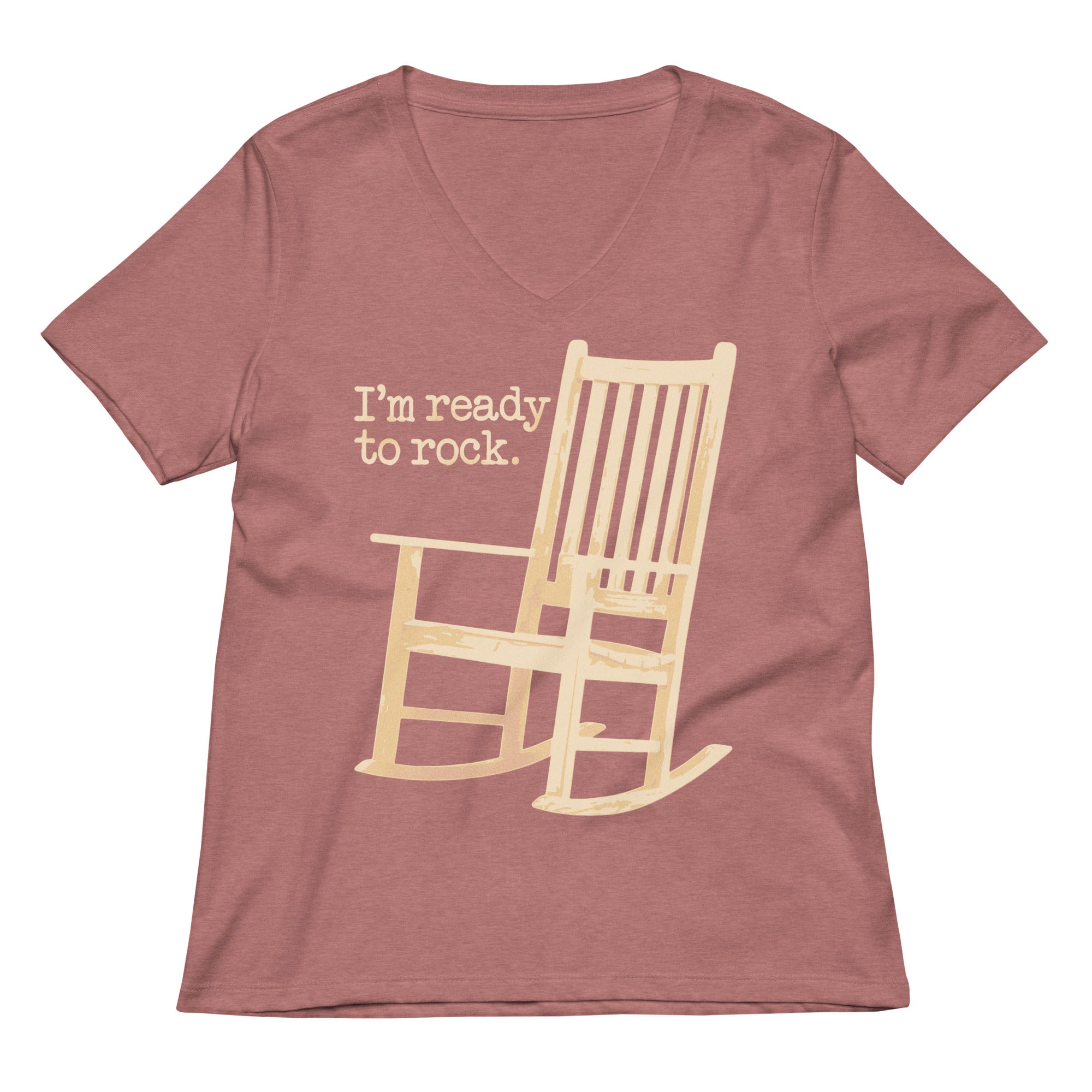 I'm Ready To Rock Women's V-Neck Tee