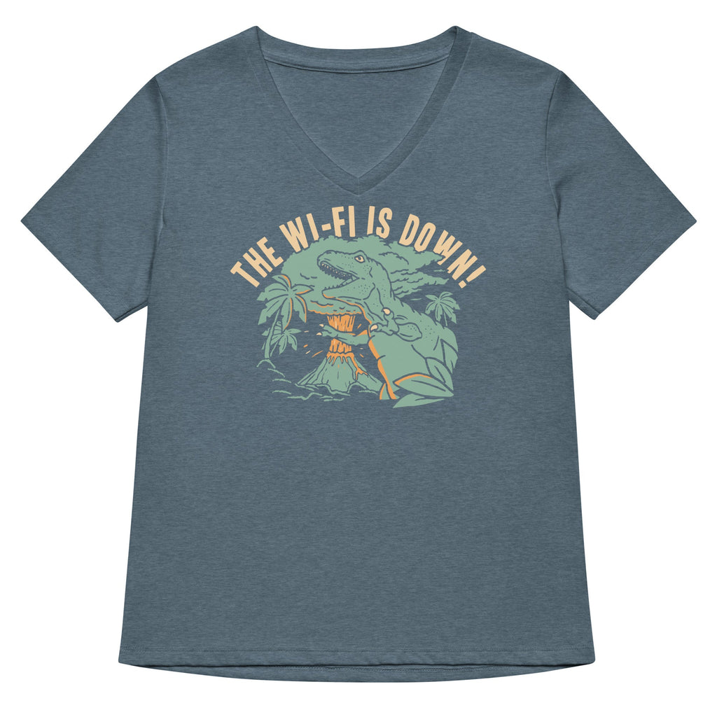 The Wi-Fi Is Down! Women's V-Neck Tee