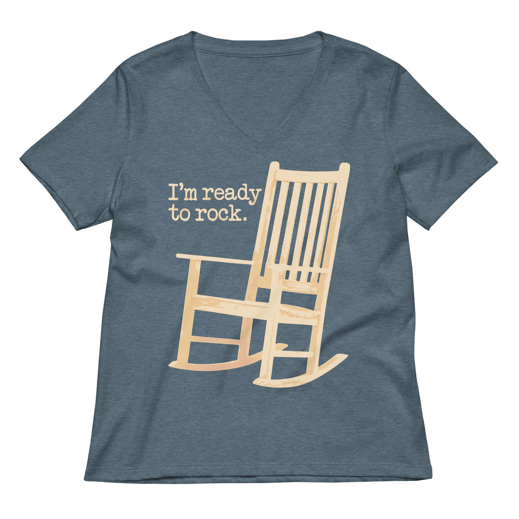 I'm Ready To Rock Women's V-Neck Tee