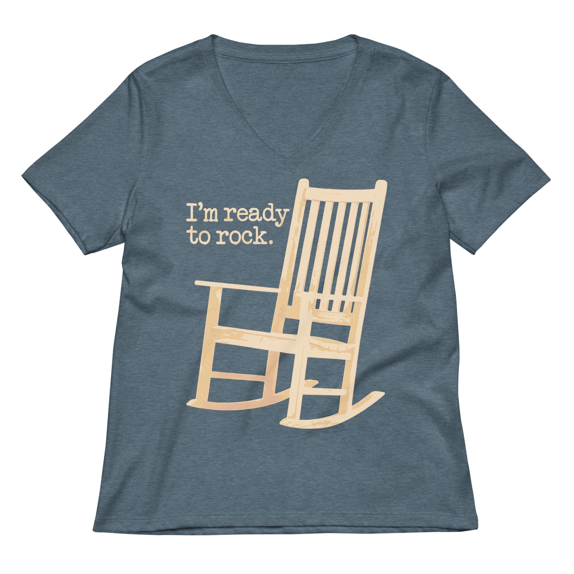 I'm Ready To Rock Women's V-Neck Tee