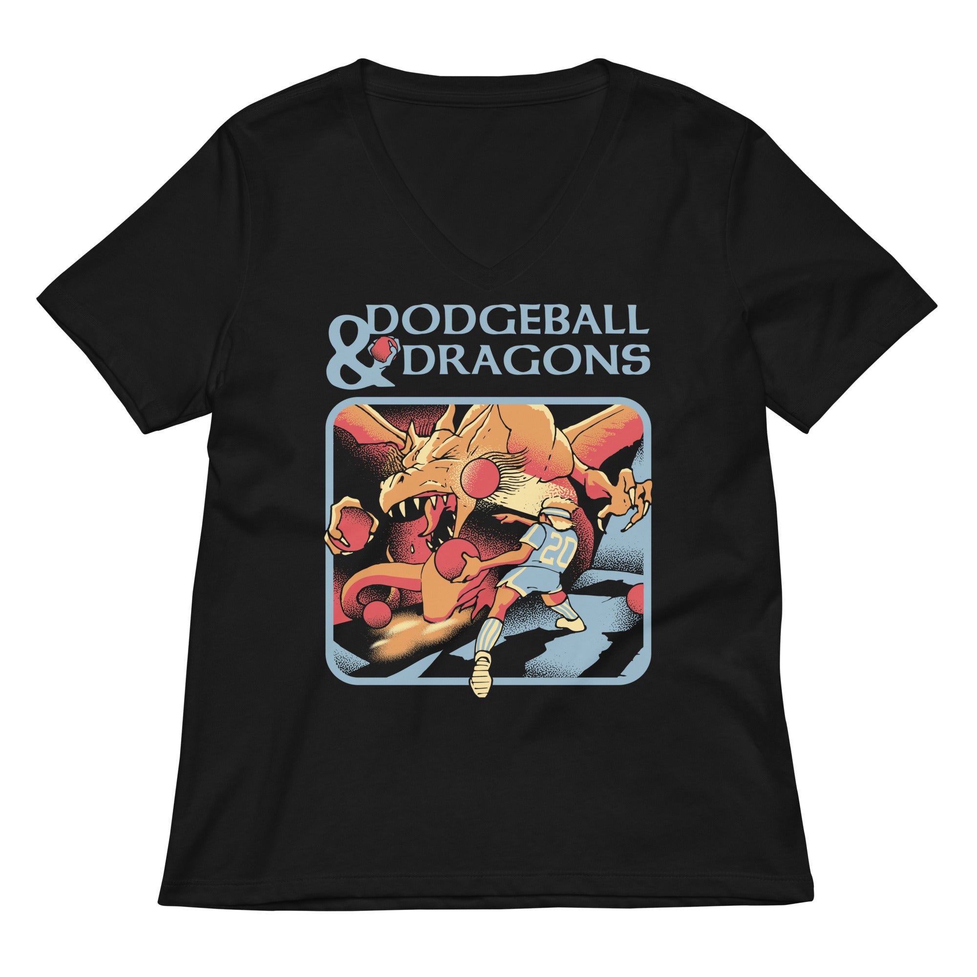 Dodgeball And Dragons Women's V-Neck Tee